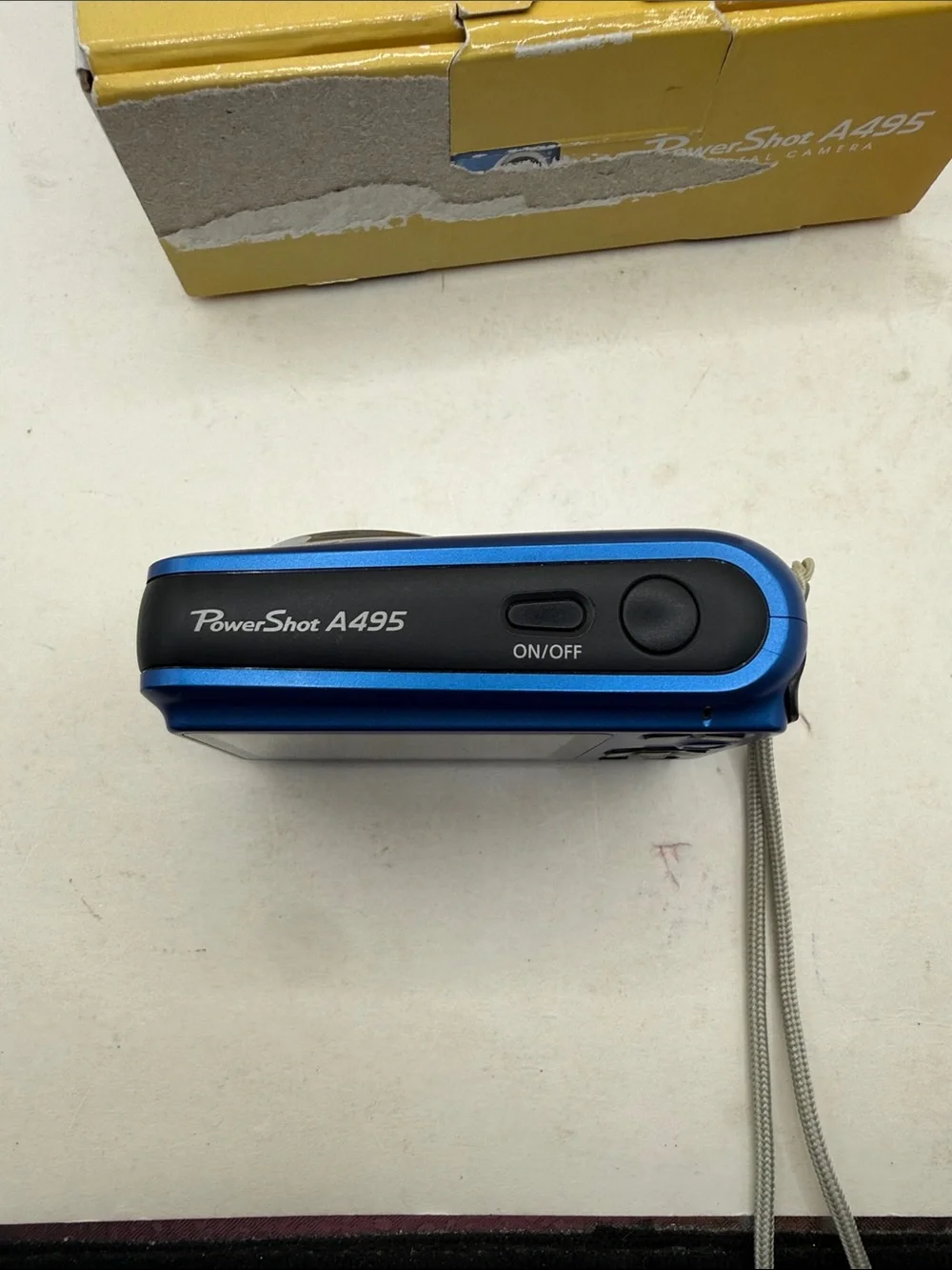 Canon PowerShot A495 Blue Compact Camera 10MP 3.3x Zoom 2.5in 8GB SD WORKING